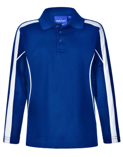 Picture of Winning Spirit, Kids TrueDry L/S Polo